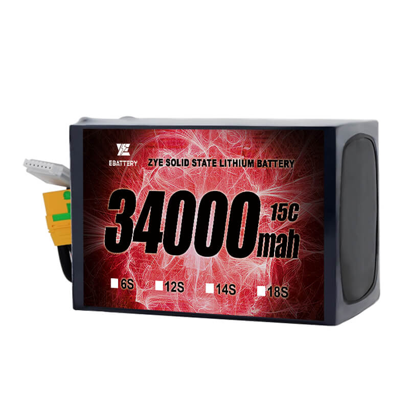 Li HV 34000mah 18s solidum statum altilium